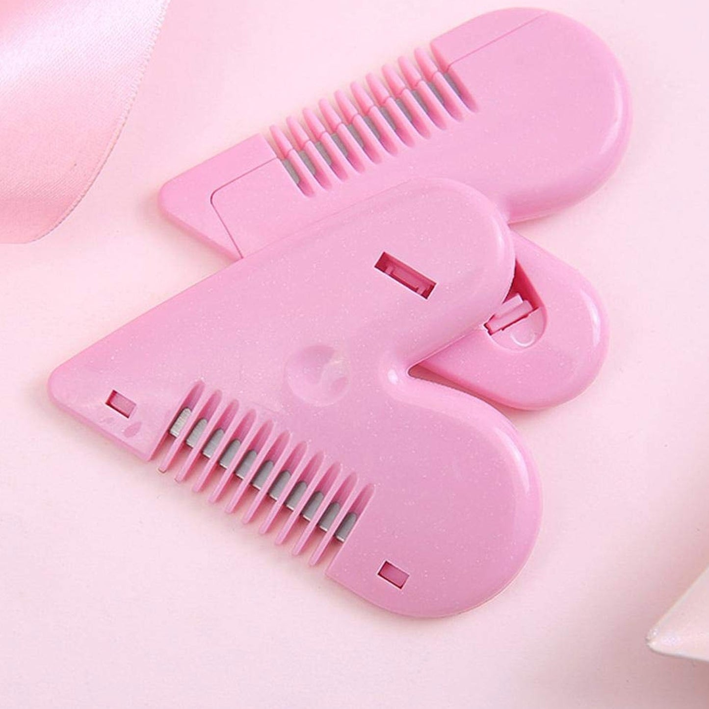 Heart Shape Plastic Hair Cutting Scissors (1 Pc / With Card Packing)