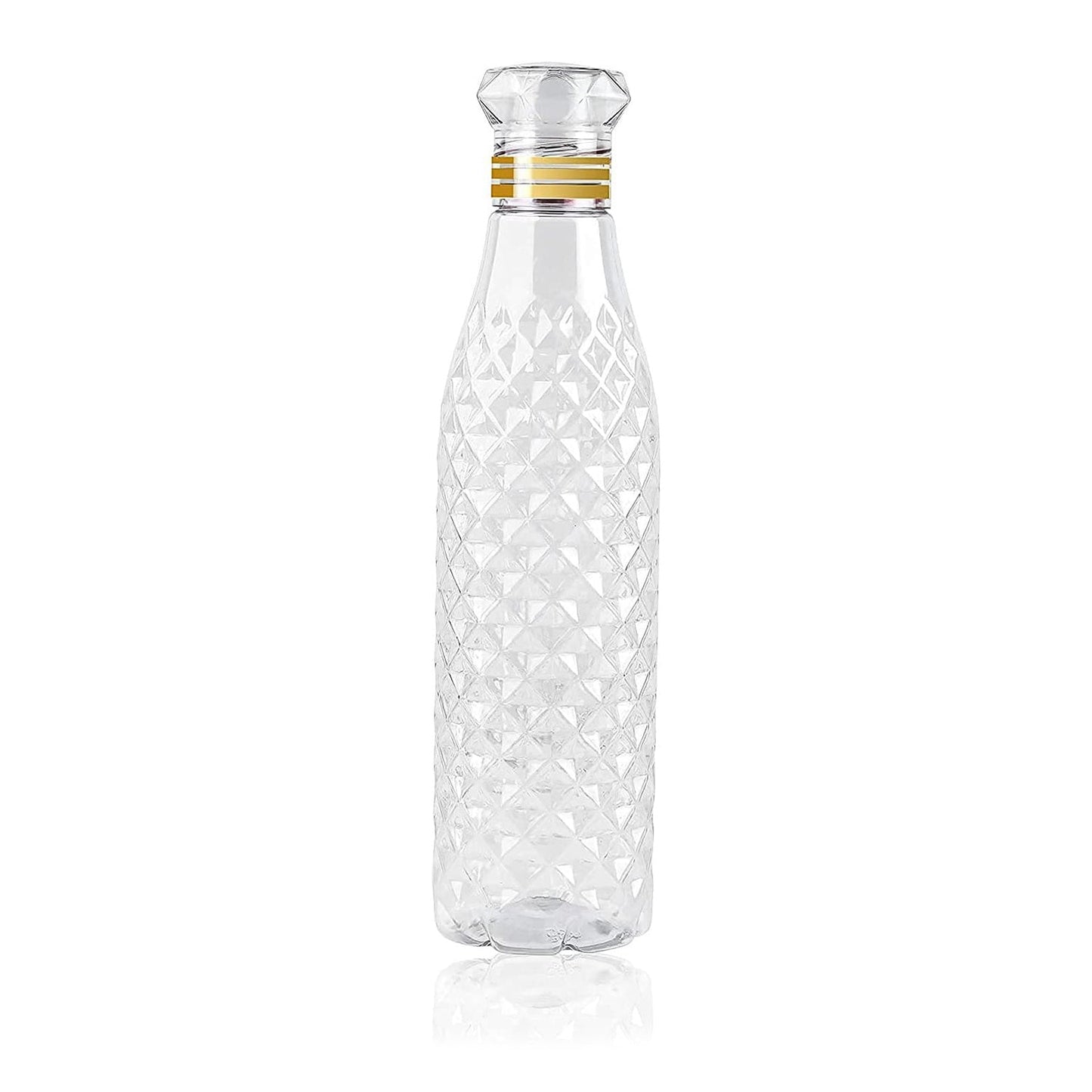 Diamond cut water bottle for travel and daily use